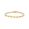 Flexible Tennis Bracelet  Yellow Gold Plated Cubic Zirconia 7.0" Length 0.11” Width   While supplies last. All Deals Of The Day sales are FINAL SALE.