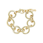 Circle &amp; Oval Link Bracelet

Yellow Gold Plated
Oval Links: 0.78" Long X 0.40" Wide
Circle Links: 0.84" Wide
7-8.8" Adjustable Length

While supplies last. All Deals Of The Day sales are FINAL SALE.