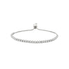 CZ Tennis Bolo Bracelet  White Gold Plated 0.08" Width Adjustable Length   While supplies last. All Deals Of The Day sales are FINAL SALE.