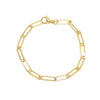 Chain Link Bracelet&nbsp;  Yellow Gold Plated  0.59" Long X 0.19" Wide    While supplies last. All Deals Of The Day sales are FINAL SALE.