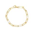 Chain Link Bracelet&nbsp;  Yellow Gold Plated  0.59" Long X 0.19" Wide    While supplies last. All Deals Of The Day sales are FINAL SALE.