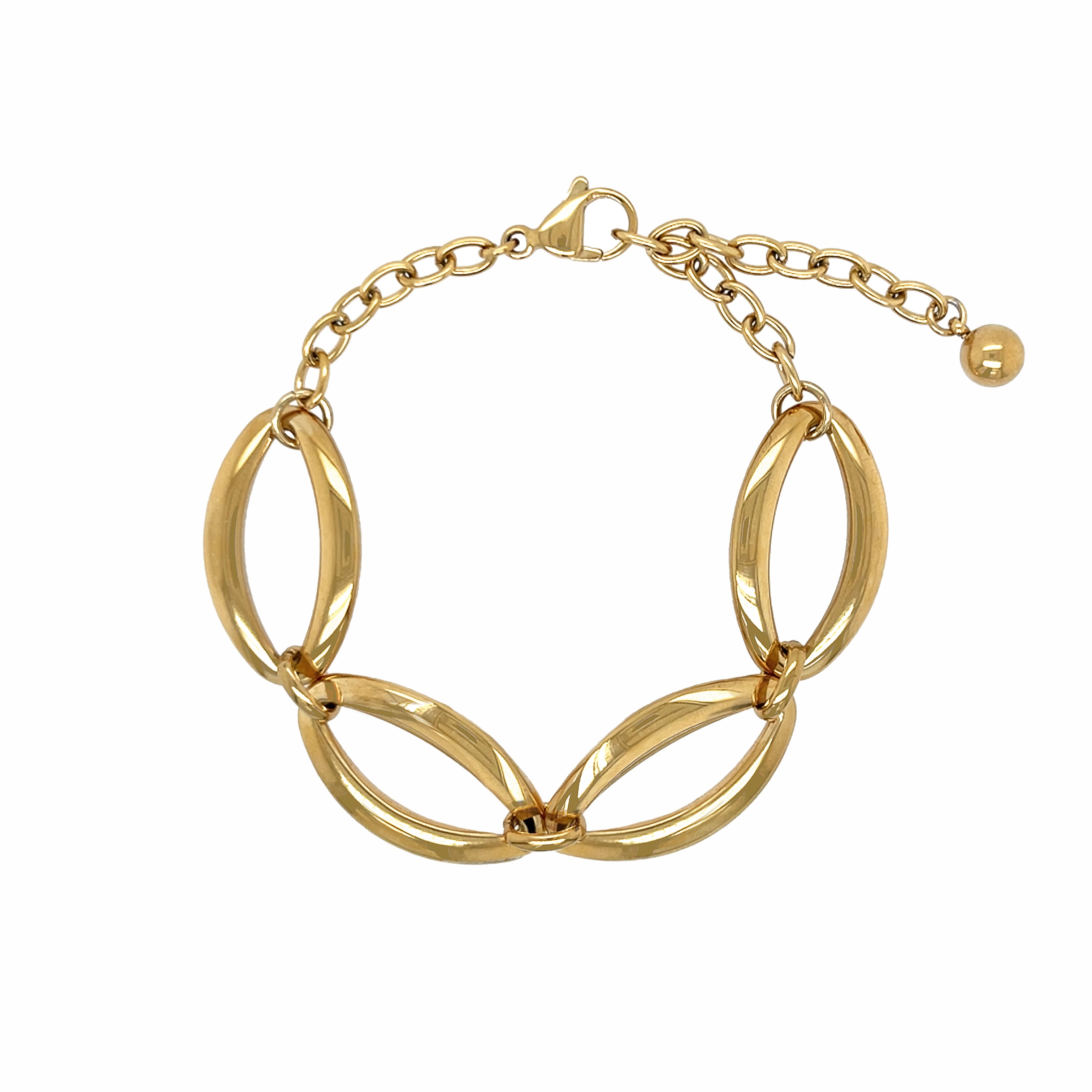 Large Oval Link Bracelet

Yellow Gold Plated
Links: 1.04" Long X 0.58" Wide

6-8" Adjustable Length

While supplies last. All Deals Of The Day sales are FINAL SALE.