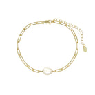 Freshwater Pearl Paperclip Link Bracelet

Yellow Gold Plated Over Silver
Pearl: 0.38" Long X 0.28" Wide
7.5-9.5" Adjustable Length

While supplies last. All Deals Of The Day sales are FINAL SALE.