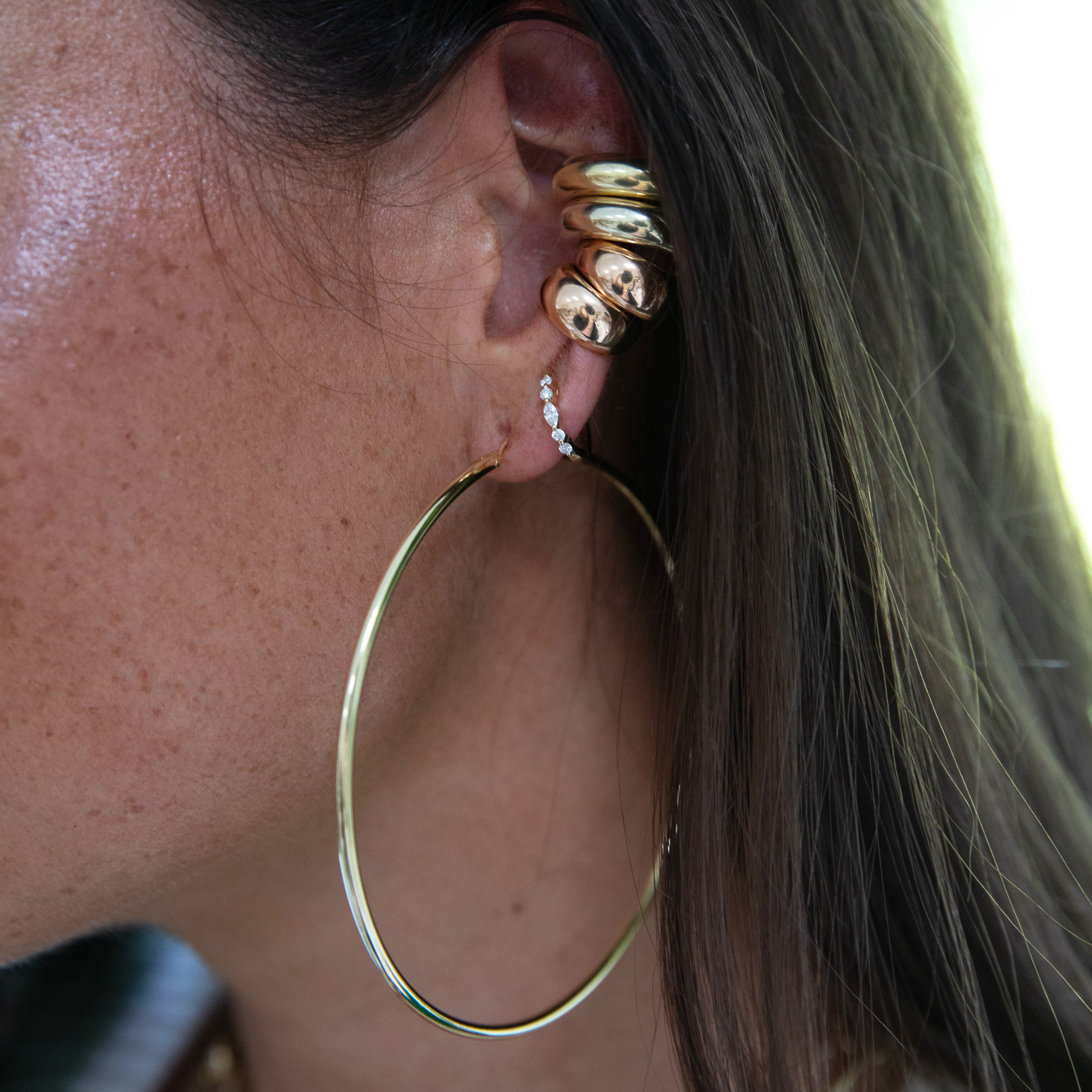 Large Thin Hoop Earrings – Jennifer Miller Jewelry