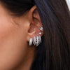 Diamond 5 Row Huggie Pierced Earring

Add a touch of sparkle and glam with our Diamond Huggie Earring. This chic earring will hug your ear just right with diamond embellishments. Perfect for any occasion, whether you want to add a touch of elegance or spice up your outfit with some flair!

14K White Gold
1.37 Diamond Carat Weight

0.65" Long X 0.56" Wide
SOLD AS SINGLE EARRING