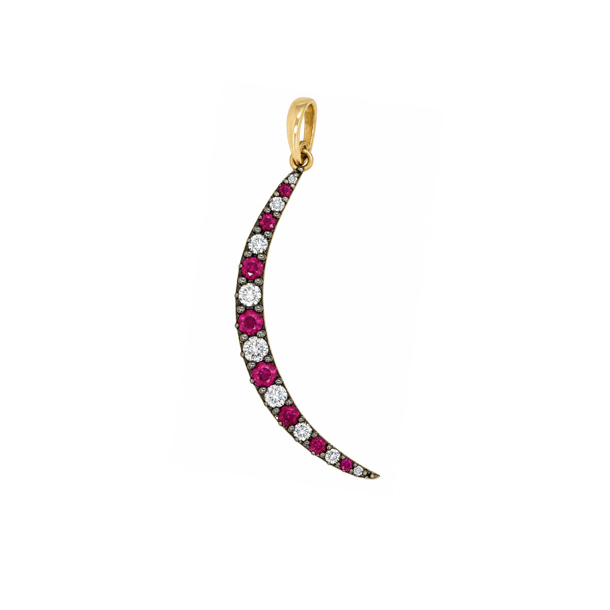 Diamond Ruby Moon Charm

14K Yellow Gold
Oxidized Gold
0.36 Diamond Carat Weight
0.21 Ruby Carat Weight