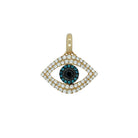 Diamond Pave Evil Eye Charm&nbsp;

14K Yellow Gold
1.02" Long X 0.98 Wide
1.37 Diamond Carat Weight