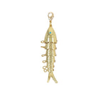 Large Textured Flex Turquoise Eye Fish Charm&nbsp;

Reel in some fun with our Flex Fish Charm! This flexible and texturized charm adds a playful touch to any accessory. No need to fish for compliments, they'll come swimming your way with this cute addition.

Yellow Gold Plated
2.5" Long x 0.66" Wide