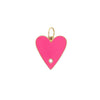 <p>Pink Enamel Heart Charm</p> <ul> <li>Yellow Gold Plated</li> </ul>