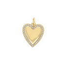 Heart Pave Trim Charm

A timeless symbol of love with a modern edge. This polished yellow gold-plated heart charm is framed with shimmering pave crystals for the perfect touch of sparkle. Wear it on your favorite chain, charm necklace, or bracelet to create a look that's uniquely yours.

Yellow Gold Plated
1.04" Long X 0.58" Wide
Cubic Zirconia
