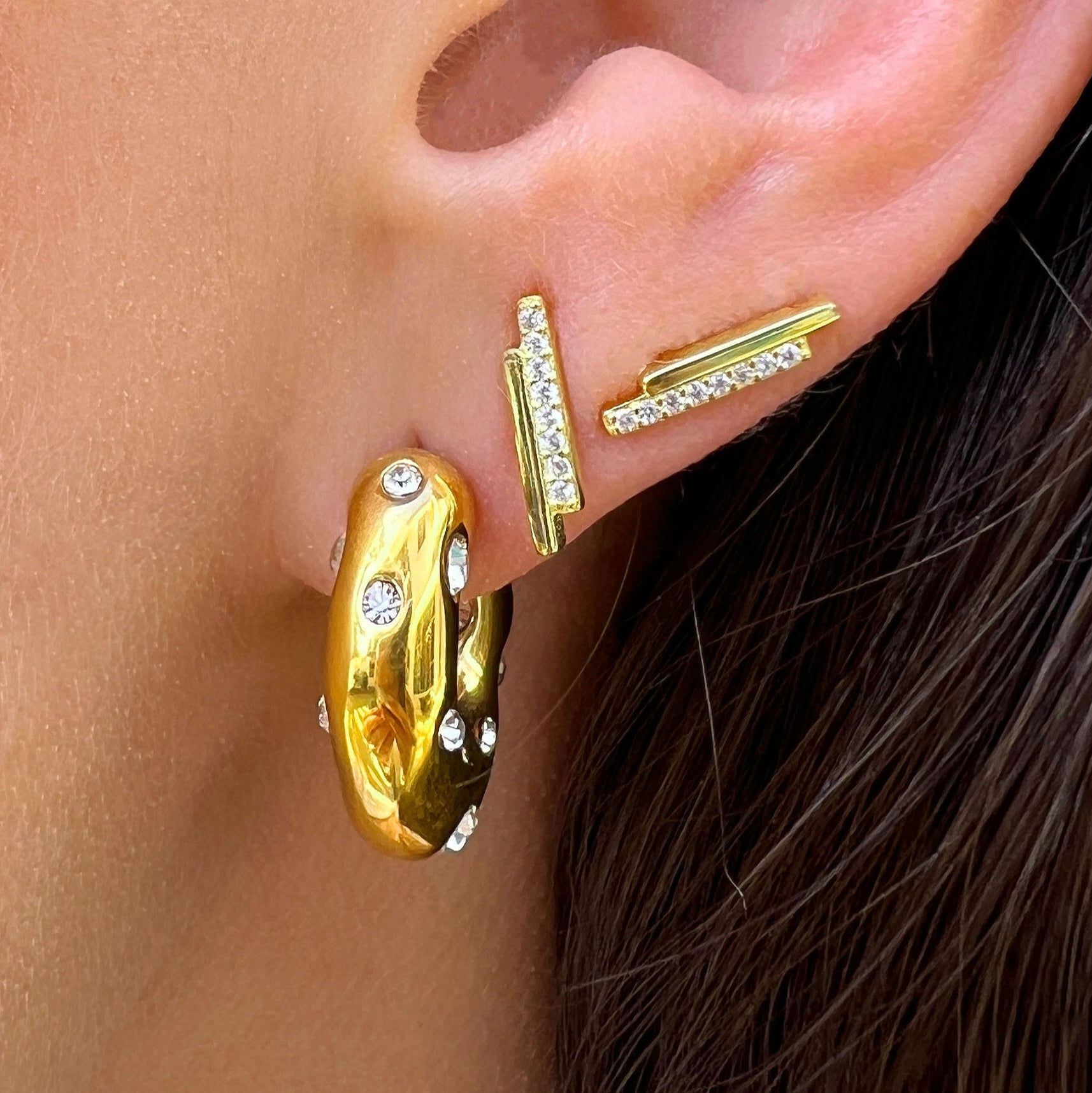 Geometric Hoop Earrings