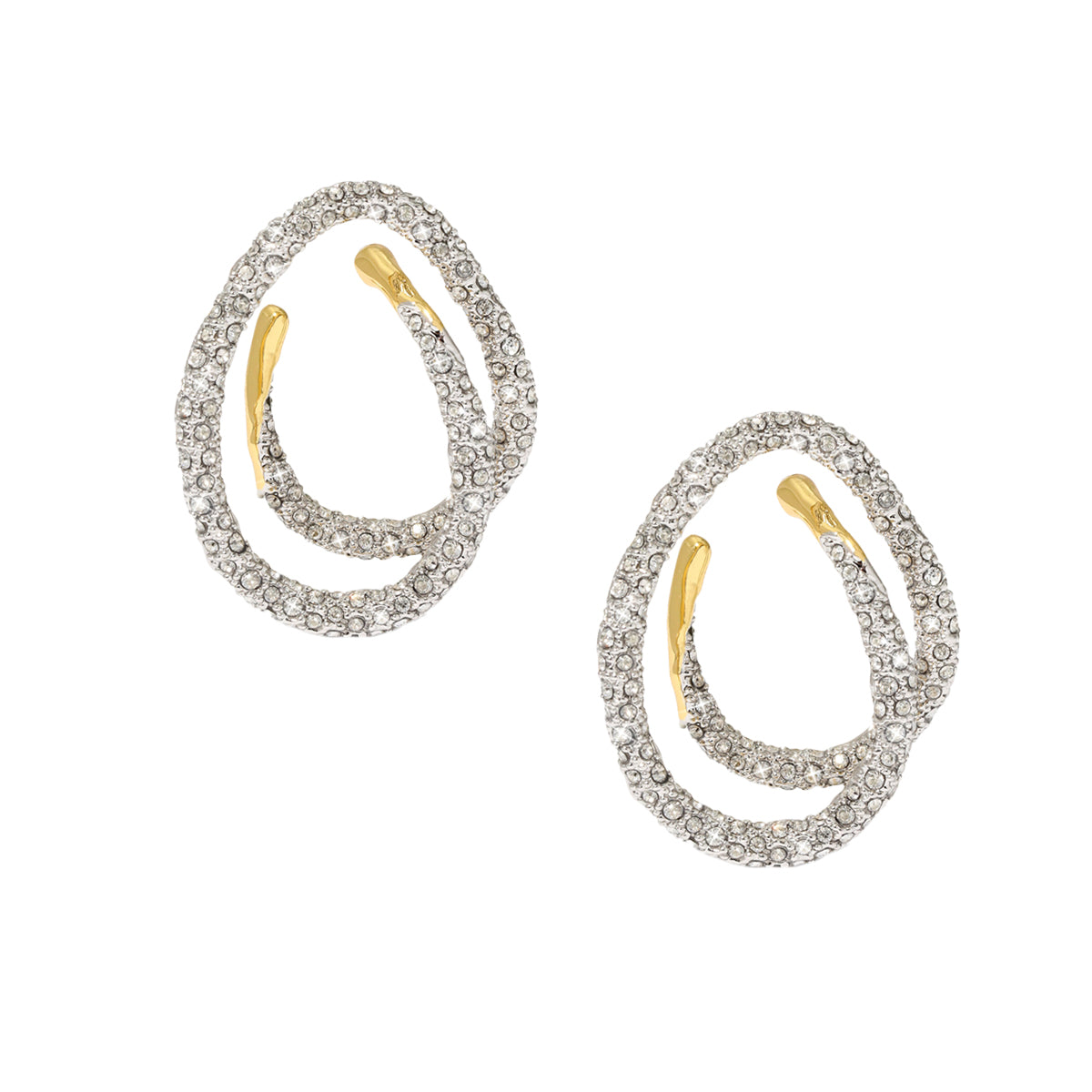 Crystal Swirl Earrings