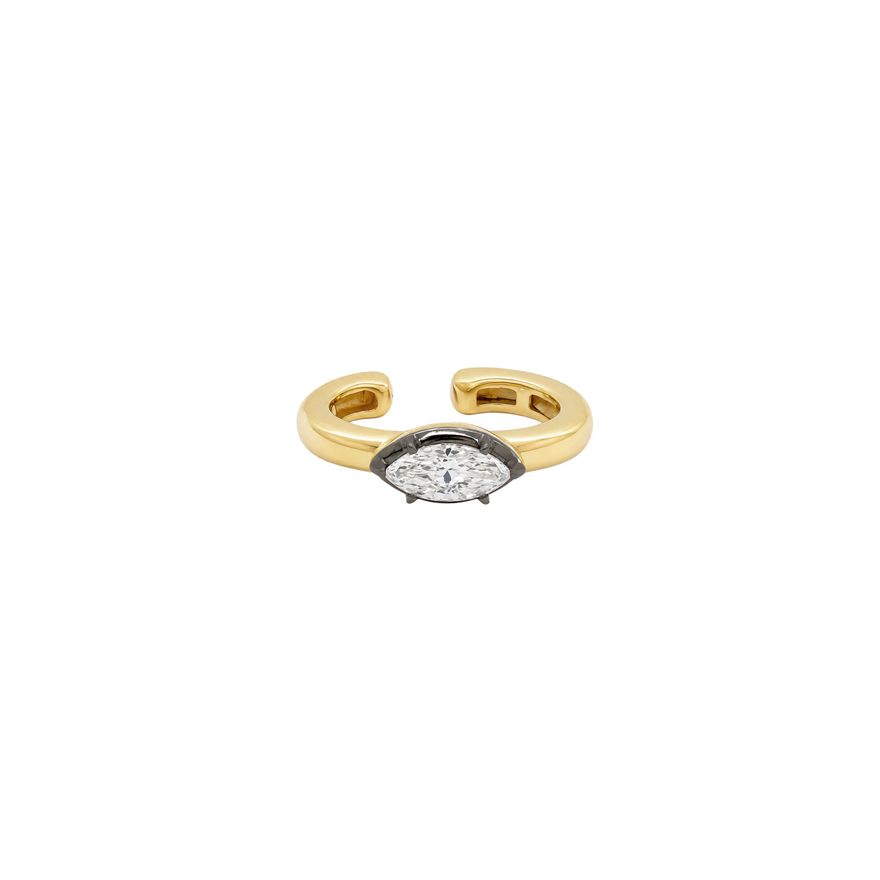 Georgian Diamond Ear Cuff

14K Yellow Gold &amp; Oxidized Gold
0.32 Diamond Carat Weight
0.65" Long X 0.18" Wide