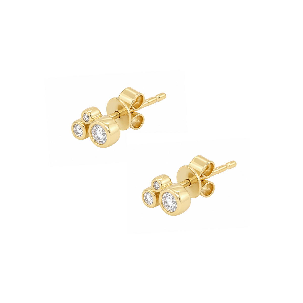 Diamond Constellation Stud Earrings View 1