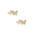 14K Gold Diamond Pave &amp; Pearl Double Butterfly Stud Earrings

14K Yellow Gold

0.20 Diamond Carat Weight
0.43 Mother Of Pearl&nbsp;
0.28" Long X 0.43" Wide