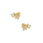 14K Gold Diamond Pave &amp; Pearl Double Butterfly Stud Earrings

14K Yellow Gold

0.20 Diamond Carat Weight
0.43 Mother Of Pearl&nbsp;
0.28" Long X 0.43" Wide