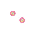 Diamond Pink Enamel Puffed Stud Earrings

14K Yellow Gold
0.12 Diamond Carat Weight
0.22" Wide