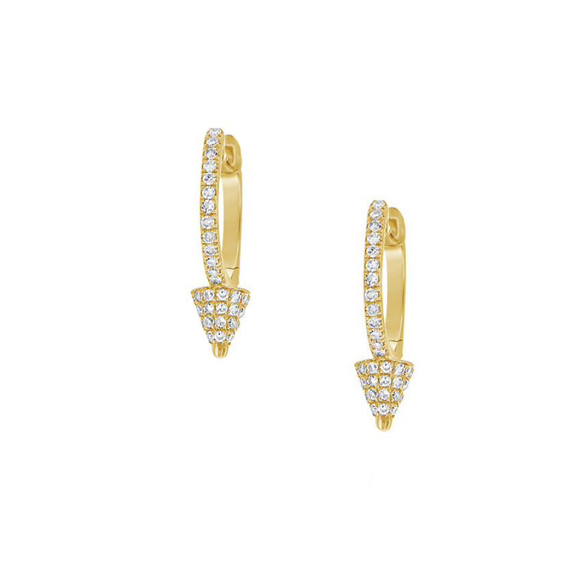 Diamond Arrow Pierced Huggie Earrings

14K Yellow Gold
0.22 Diamond Carat Weight
0.55" Length
Hoop: 0.40" Diameter
