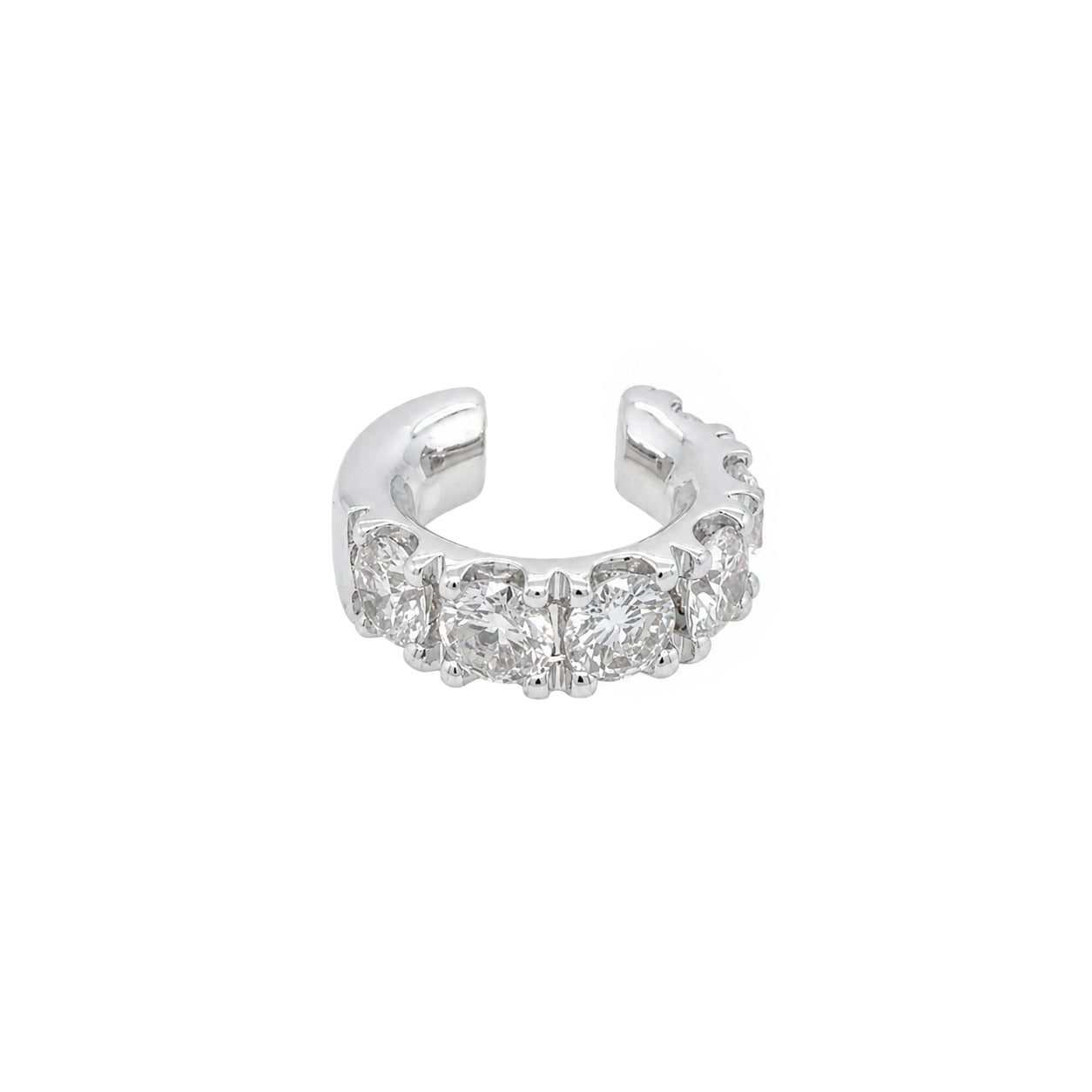 Diamond Cuff Earring

14K White Gold
6 Round Diamonds
1.56 Diamond Carat Weight
0.50" Wide