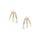 Lab Grown Diamond Three Tear Dangle Earrings

14K Yellow &amp; Oxidized Gold

3.16 Diamond Carat Weight&nbsp;
1.02" Long X 0.62" Wide

Color FG
VS Clarity