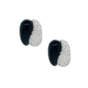 Black Enamel CZ Clip On Earrings

White Gold Plated Over Silver
0.97" Long X 0.75" Wide