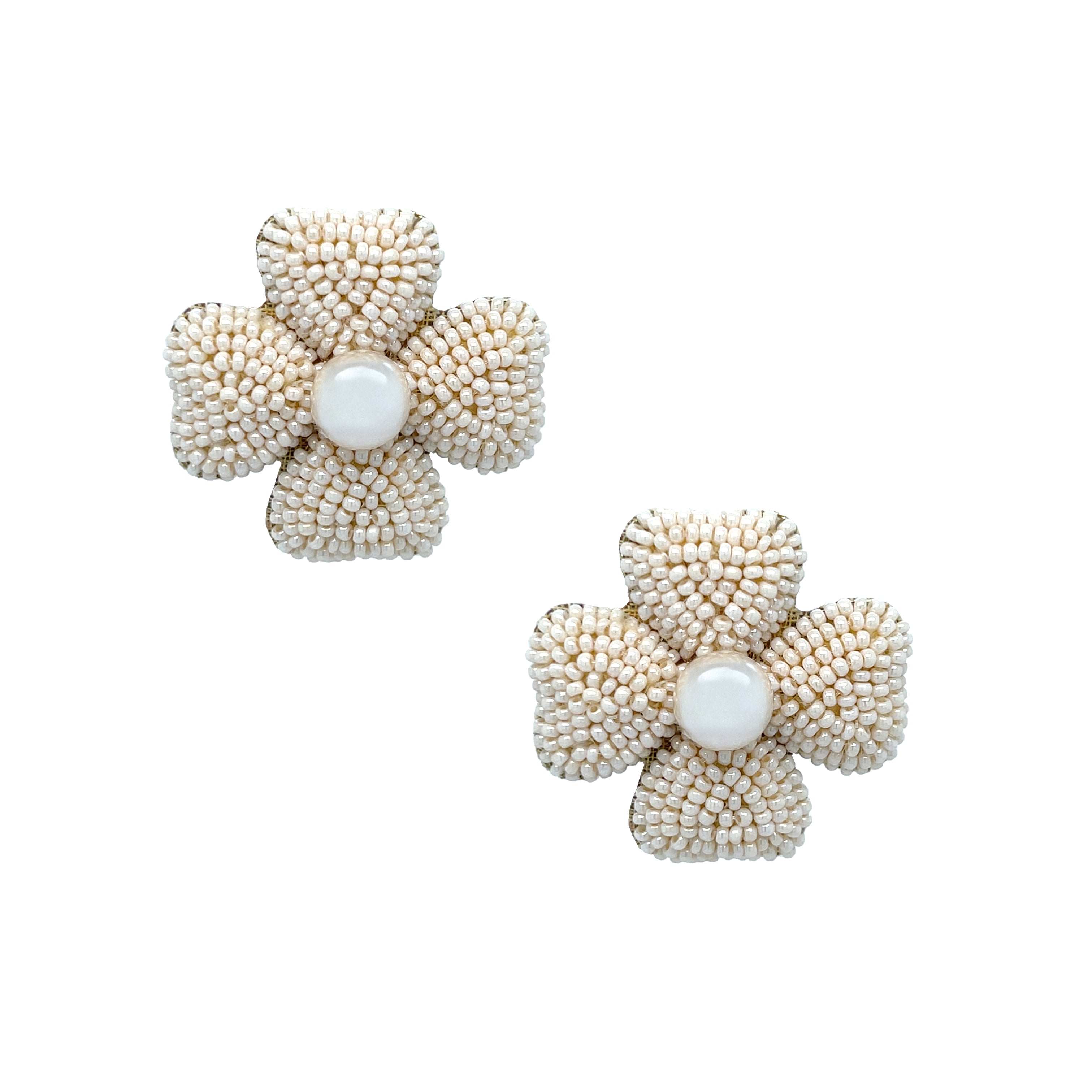 Beige Beaded Flower Clip Earrings

These floral beaded earrings bring a playful elegance to any jewelry collection. Finished with delicate beadwork and a polished center accent, they add texture, dimension, and timeless style to any look.

1.18" Long X 1.22" Wide