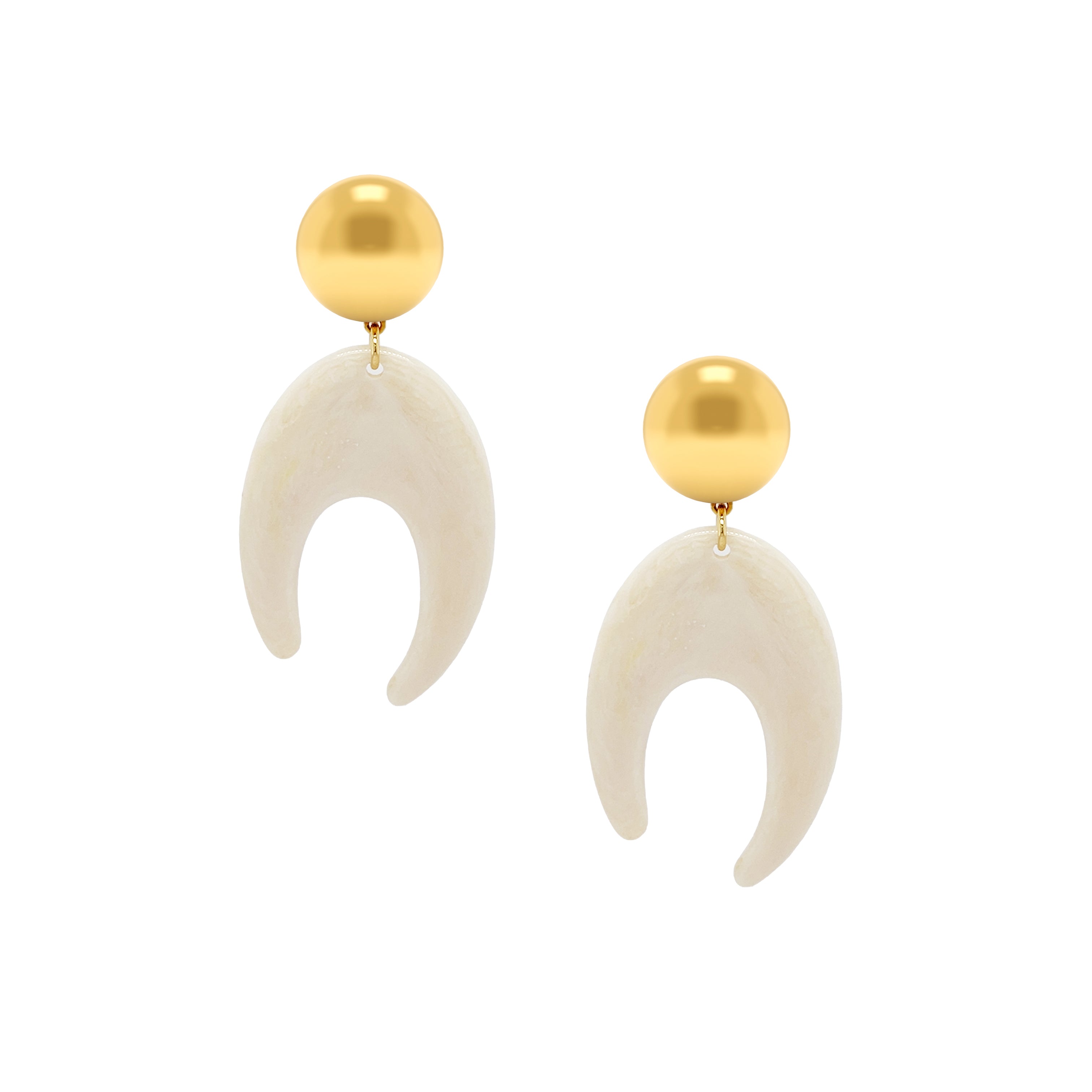 Beige Resin Curve Drop Clip Earrings

These clip earrings make a modern statement with their sculptural curved silhouette and polished yellow gold plated accents. Lightweight and effortlessly chic, they strike the perfect balance between elegance and contemporary style for any look.

Yellow Gold Plated&nbsp;
3.16" Long X 1. 50" Wide