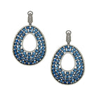 Blue Open Teardrop Earrings

Make a statement with these striking pierced&nbsp;drop earrings, featuring vibrant blue and clear cubic zirconia stones set in a bold open teardrop silhouette. Designed with shimmering pave detailing and a sleek dark metal finish, these earrings bring modern glamour and eye-catching sparkle to any look. Perfect for evening events, special occasions, or elevating your everyday style.

Oxidized Gold Plated&nbsp;
2.33" Long X 1.51" Wide
Cubic Zirconia