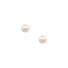 Pearl Pierced Earrings   14K Yellow Gold 0.25" Diameter 