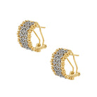 Two-Tone Cut-Out Band Pierced Earrings

Yellow Gold Plated
0.82" Long 0.52" Wide