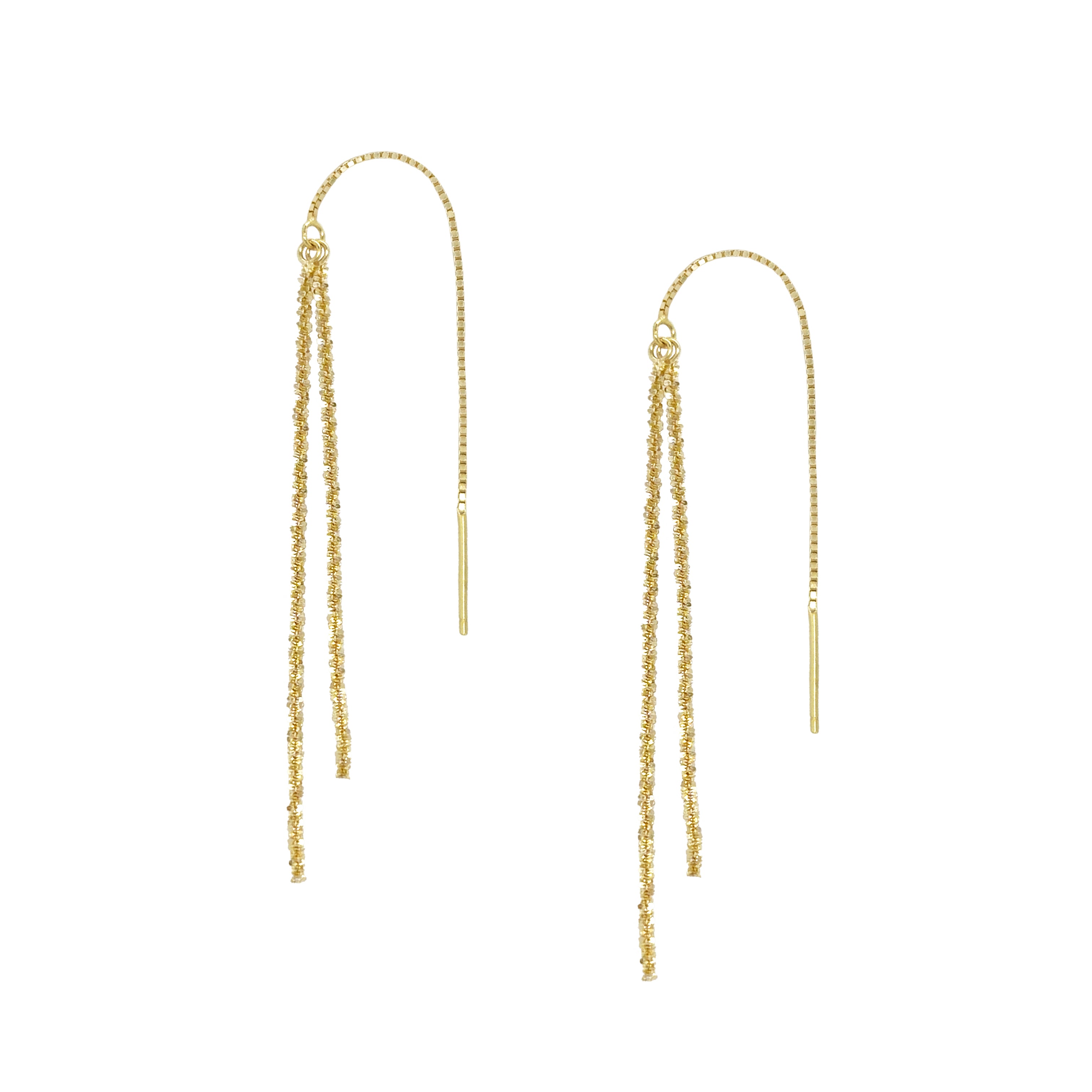 Two Strand Threader Earrings View 1