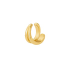 Plain Double Cuff Earring

Sleek, bold, and easy to wear. This polished yellow gold plated cuff creates the look of layered jewelry with a single piece. A chic, minimalist piece that delivers maximum impact with effortless sophistication.

Yellow Gold Plated
0.62" Wide