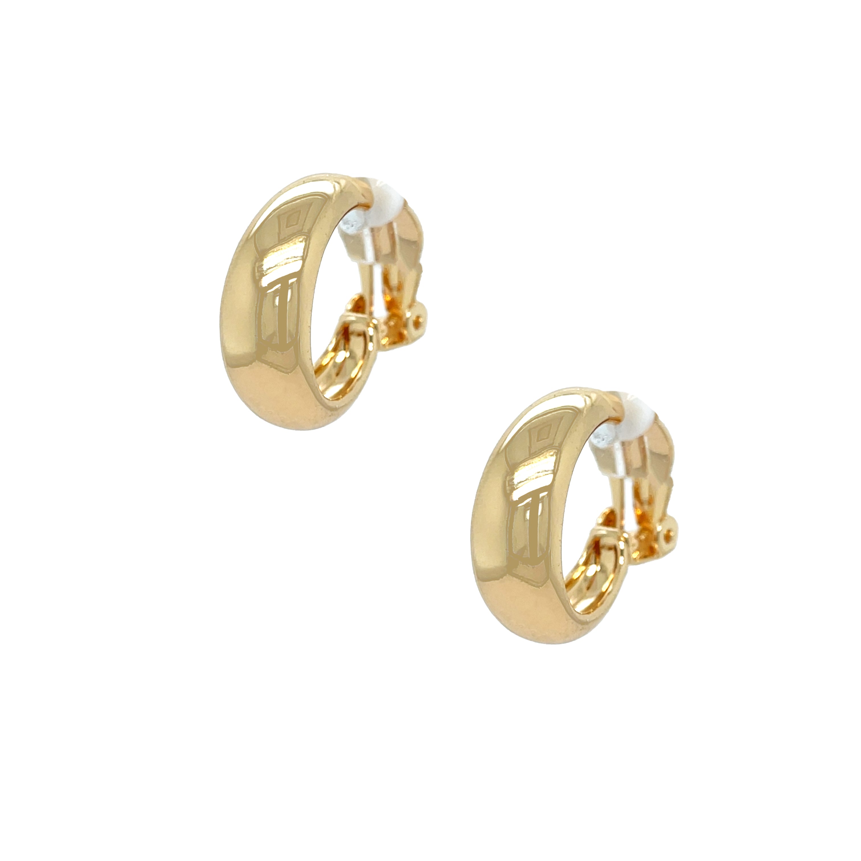 Wide Hoop Clip On Earrings

Introducing our Clip On Hoop Earrings - the minimalist staple for your earring collection! These hoops are perfect for everyday wear and can easily be dressed up or down. They're the perfect combination of minimal and chic.

Yellow Gold Plated
0.95" Long X 0.32" Wide