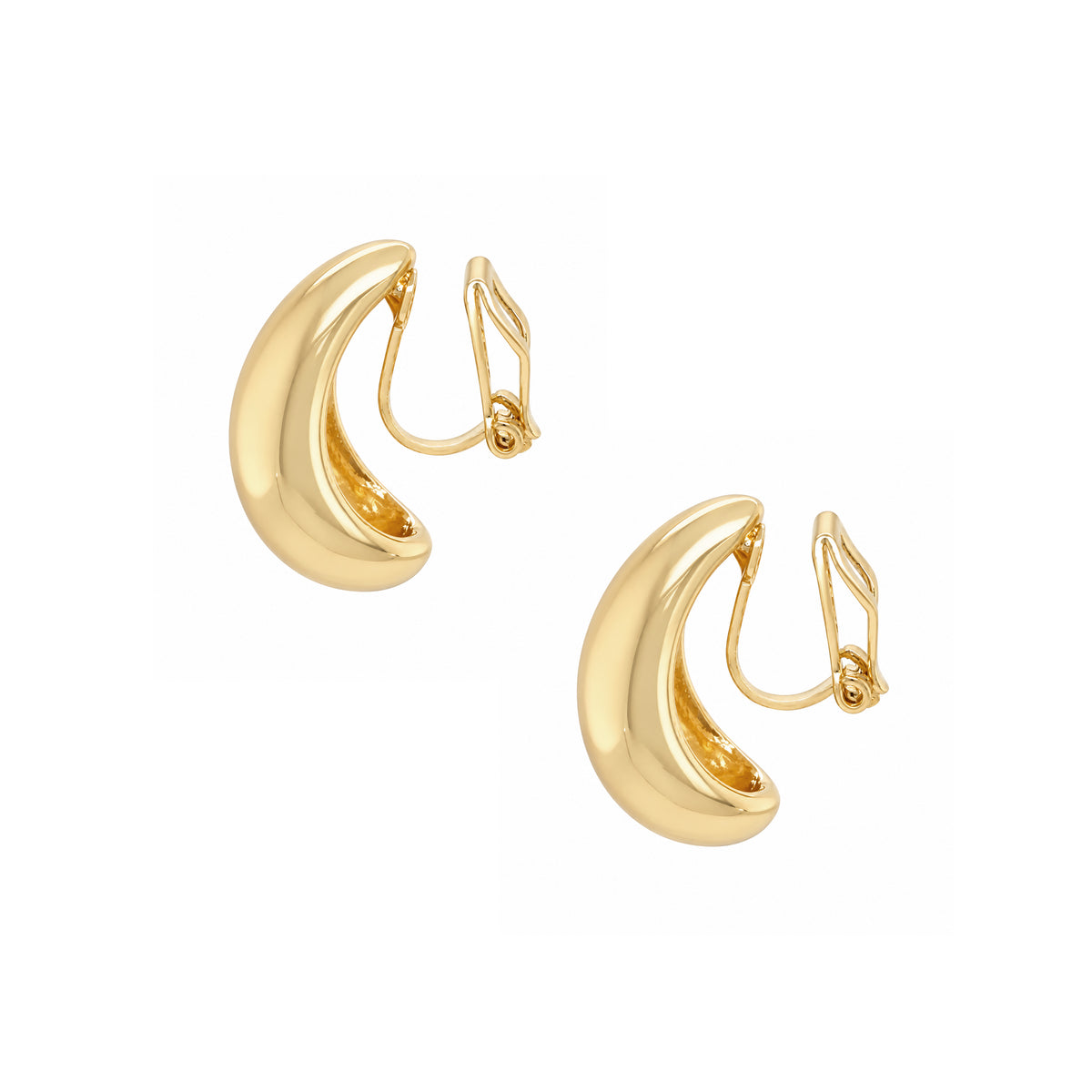 Tear Hoop Clip On Earrings

Yellow Gold Plated
0.79" Length X 0.38" Width