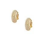 Twist Hoop Clip-On Earrings

A timeless essential with a subtle statement feel. Plated in yellow gold, these hoops feature a soft twisted ribbed texture that adds dimension and shine. The silhouette sits comfortably on the ear, making them an easy everyday staple that pairs effortlessly with studs, hoops, or statement pieces.

Yellow Gold Plated
1" Long X 0.33" Wide