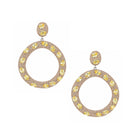 Citrine Stone Open Circle Pierced Earrings

White Gold Plated Over Silver
2.50" Long X 1.75" Wide
Cubic Zirconia
