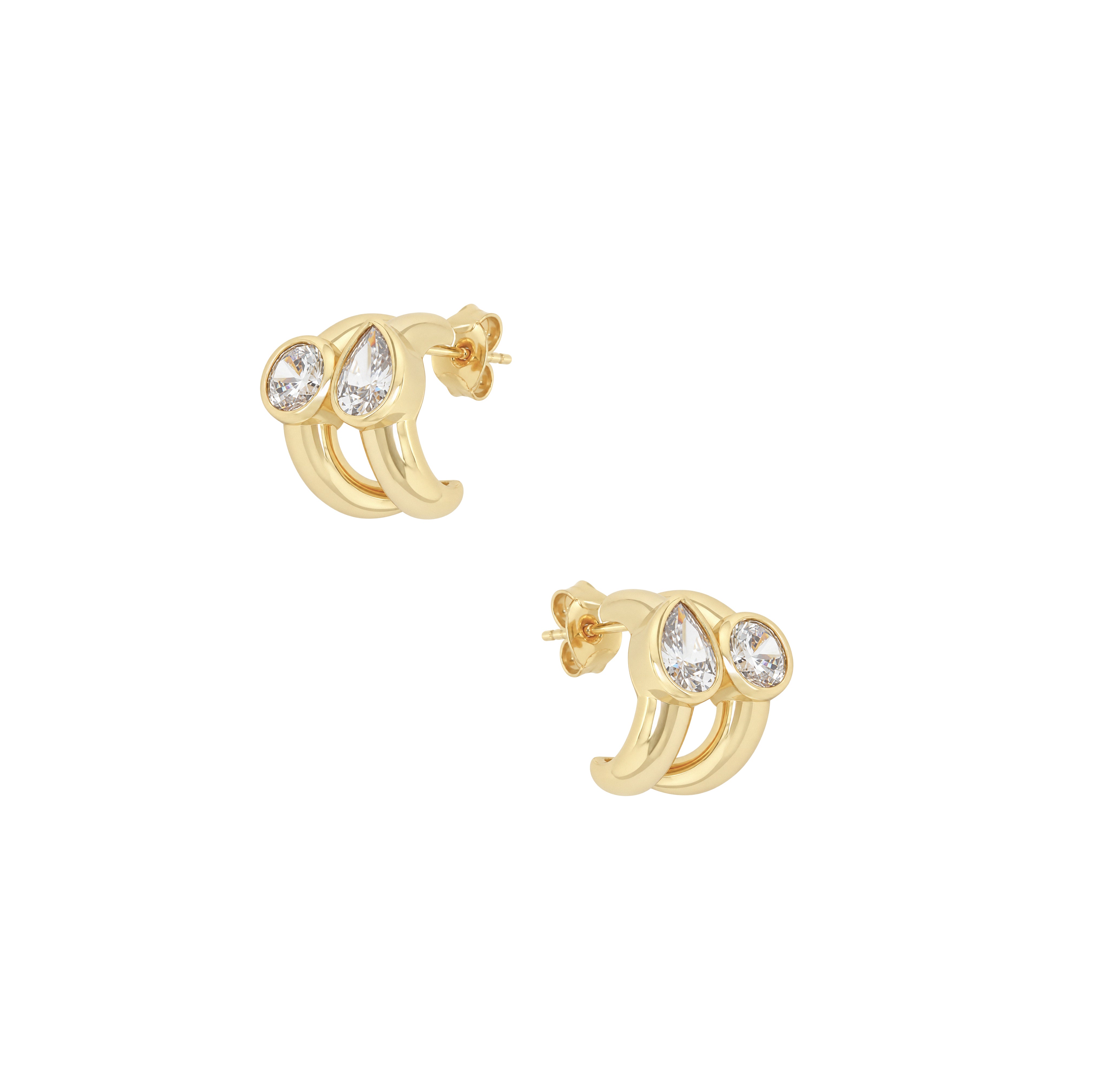 Double Row Earrings View 1