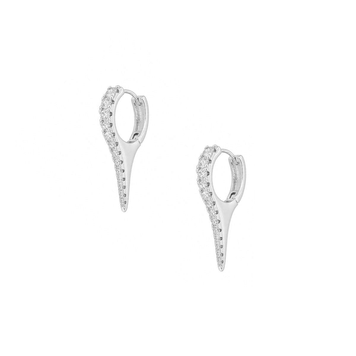 Spike Huggie Earrings