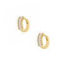 Crystal Baguette Huggie Earrings

Yellow Gold Plated
0.55" Long X 0.18" Wide