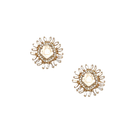 Baguette Diamond Slice Earrings