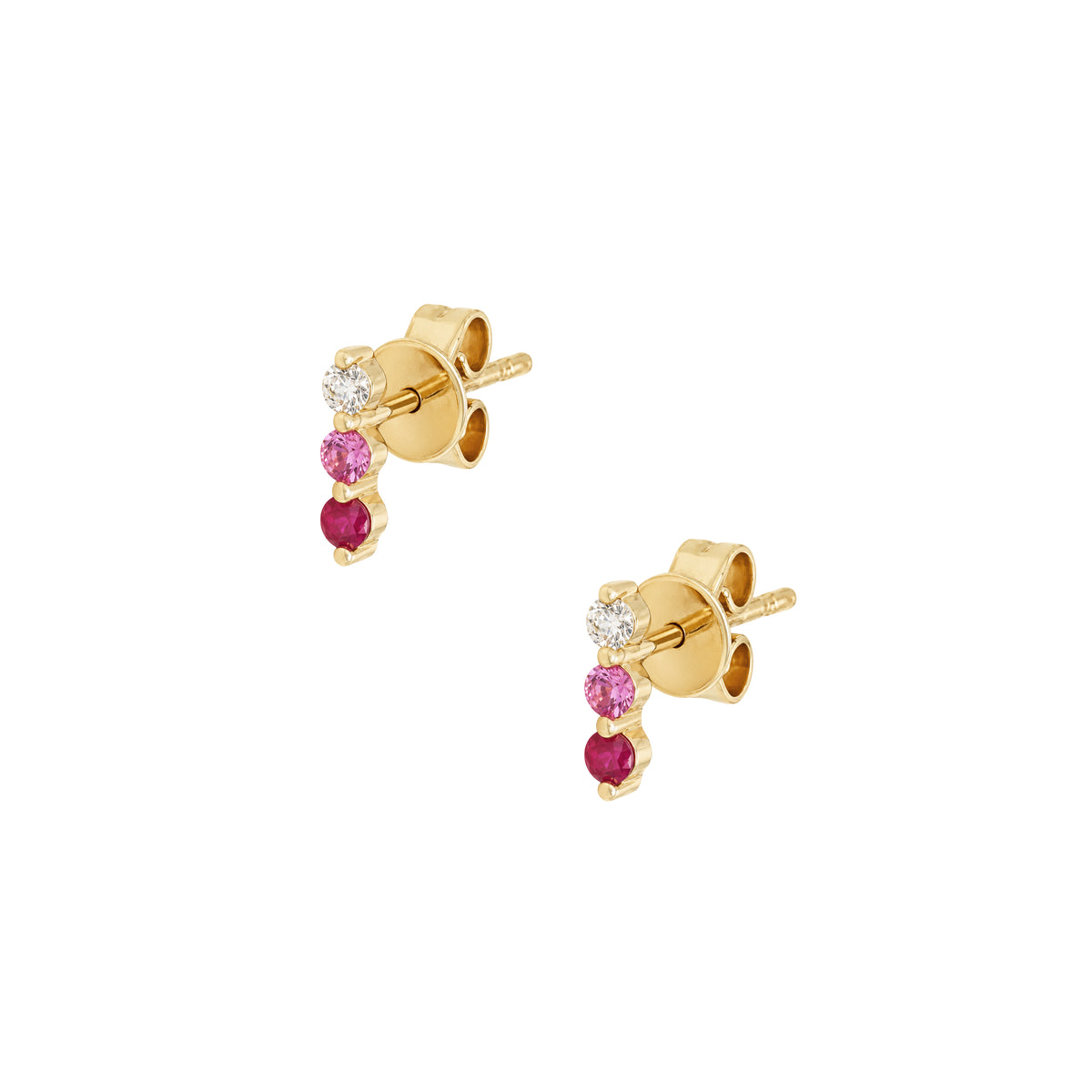 Diamond Ruby Pink Sapphire Earrings

14K Yellow Gold
0.30" Large x 0.08" Wide

0.06 Diamond Carat Weight
0.09 Ruby Carat Weight
0.08 Sapphire Carat Weight