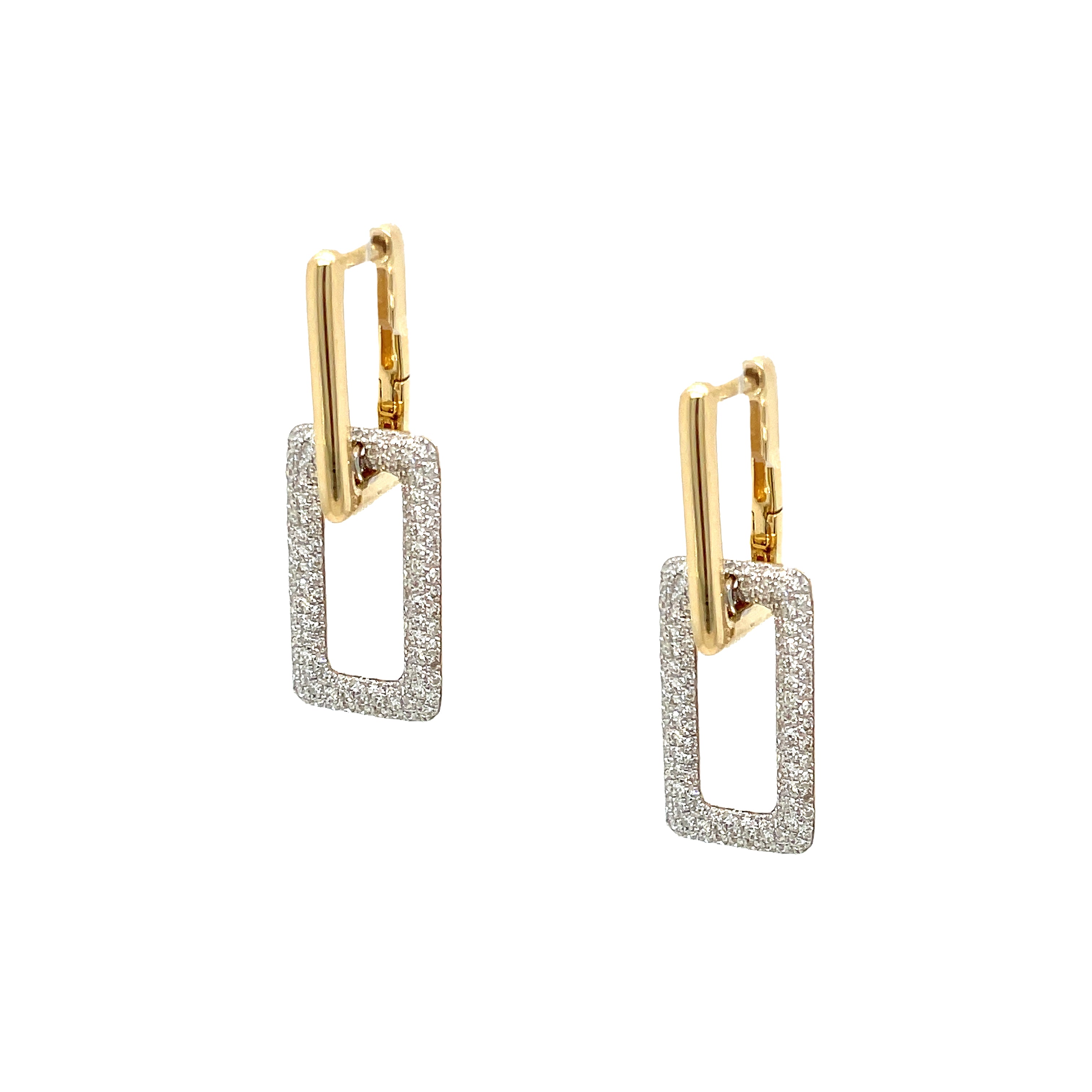 Diamond Link Earrings – Jennifer Miller Jewelry