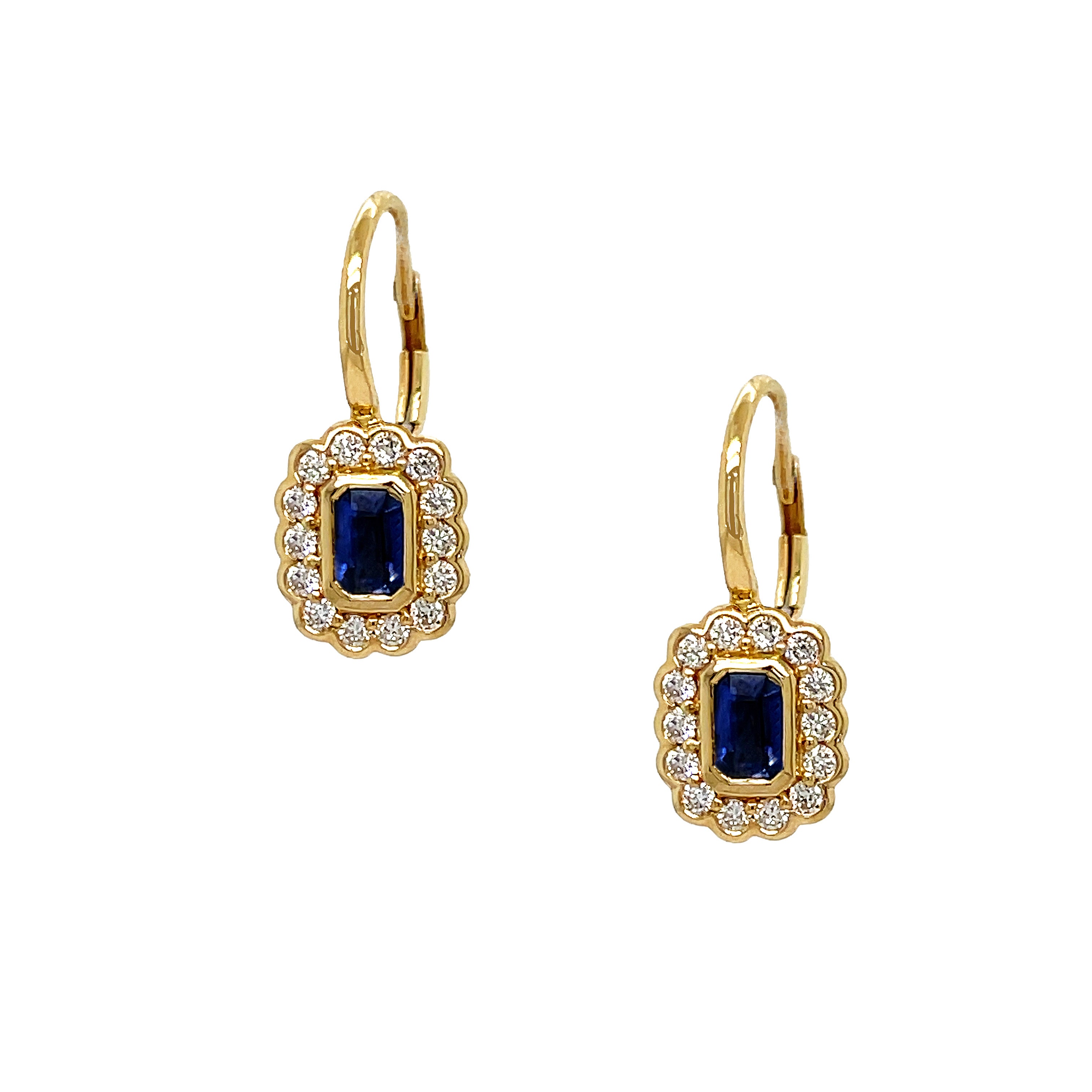 Diamond &amp; Blue Sapphire Pierced Earrings

14K Yellow Gold
0.40 Diamond Carat Weight
0.74 Blue Sapphire Carat Weight
0.74" Long X 0.33" Wide