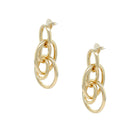 Interlocking Circle Drop Pierced Earrings

Introducing our Circle Drop Earrings - the perfect blend of funky and minimal design. These earrings are sure to catch your eye and add an interesting touch to any outfit.&nbsp;

Yellow Gold Plated
2.10" Long X 0.92" Wide