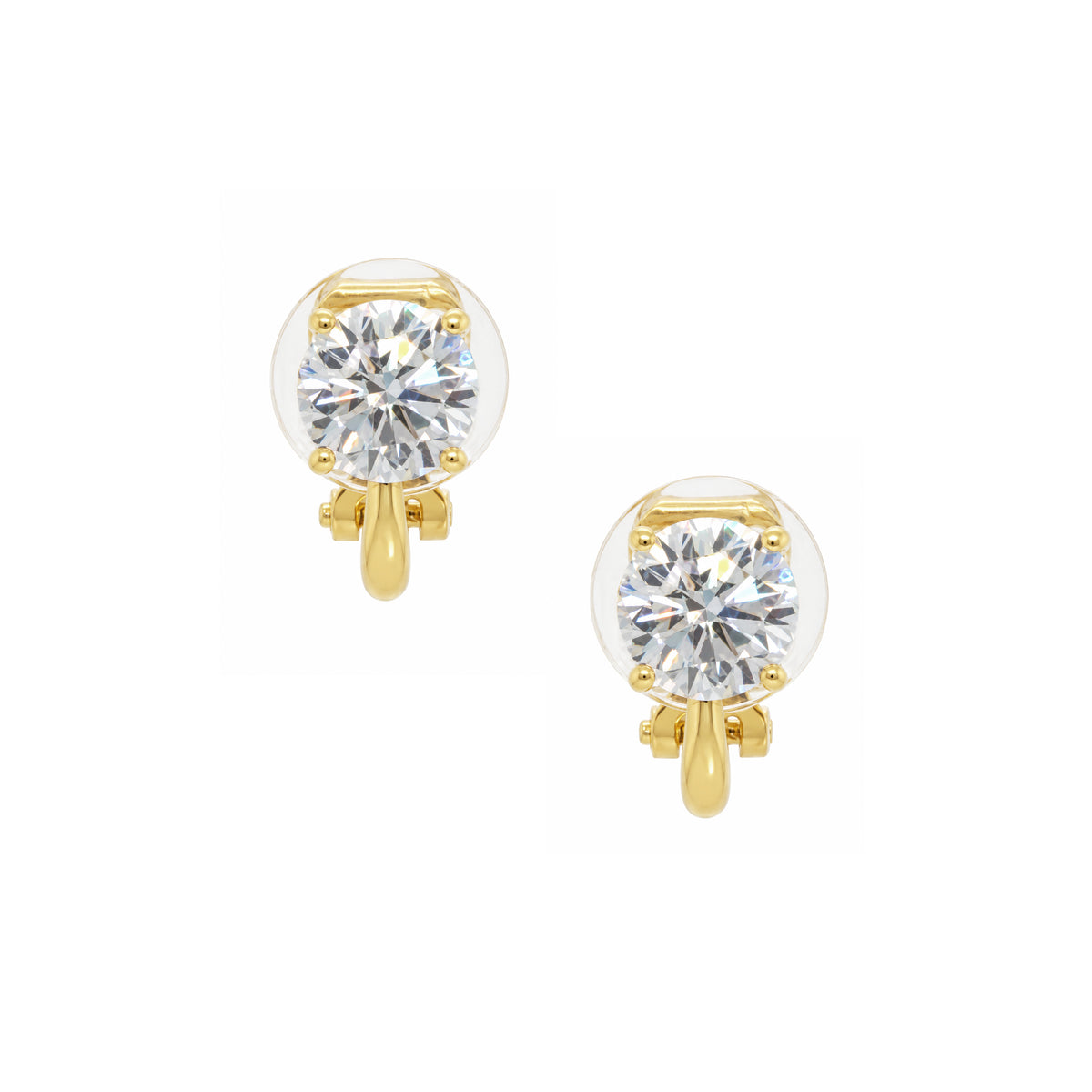 Clip On Crystal Round Stud Earrings

Yellow Gold Plated
0.5" Long X 0.25" Wide
Cubic Zirconia&nbsp;