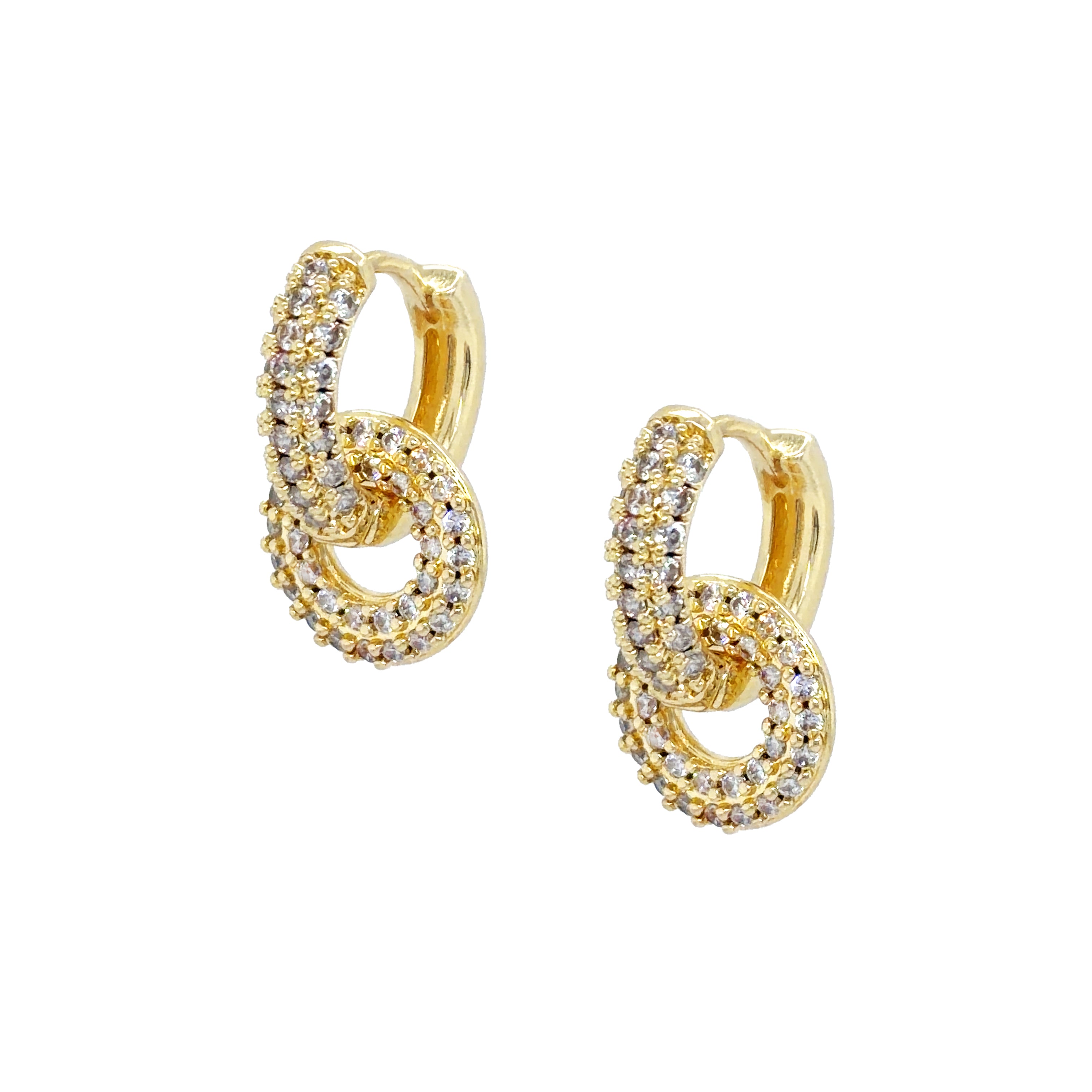 Circle Hoop Earrings View 2