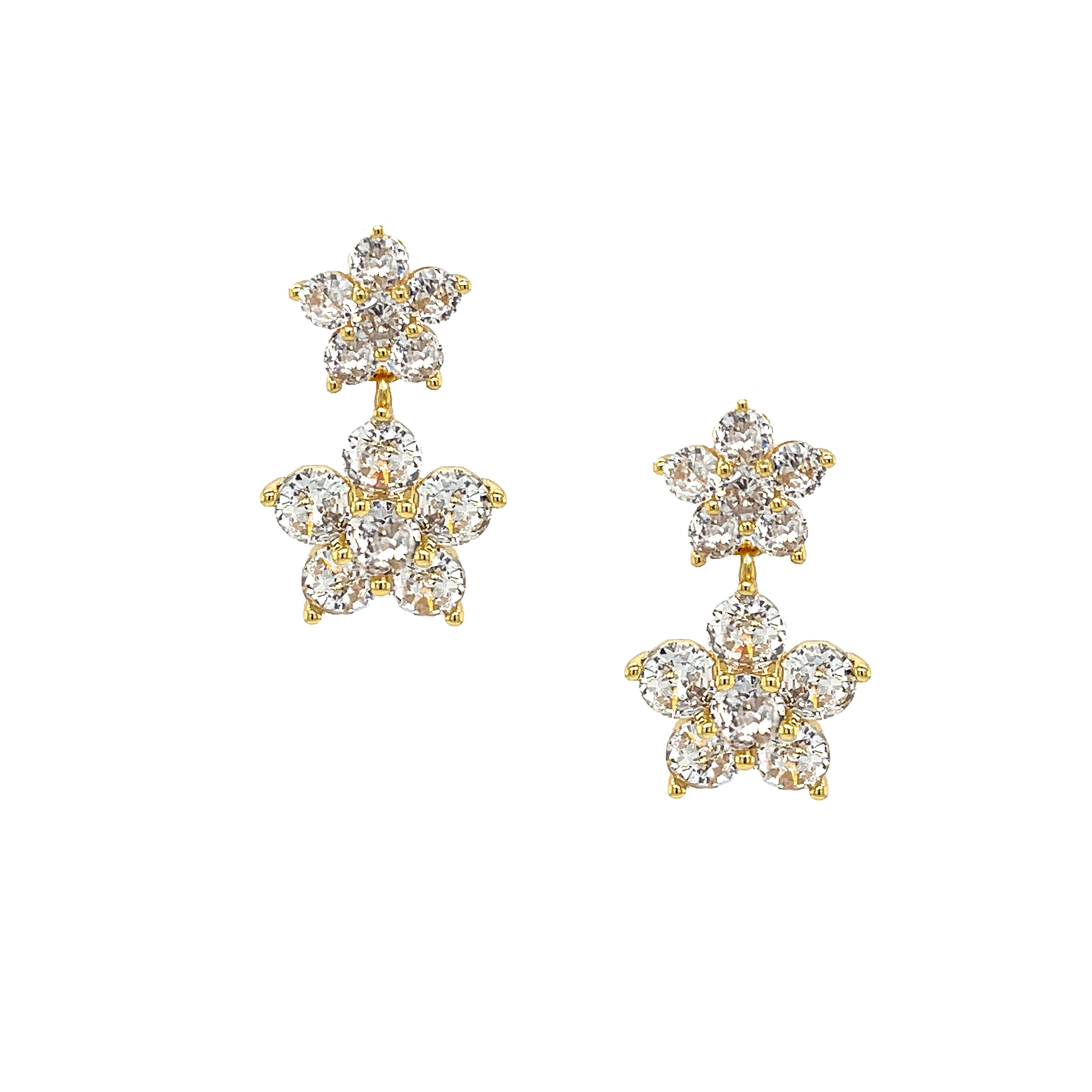 Double Flower Drop Stud Pierced Earrings

Yellow Gold Plated
0.75" Long X 0.42" Wide

While supplies last. All Deals Of The Day sales are FINAL SALE.