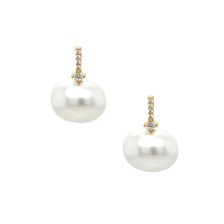 Crystal & Pearl Drop Earrings