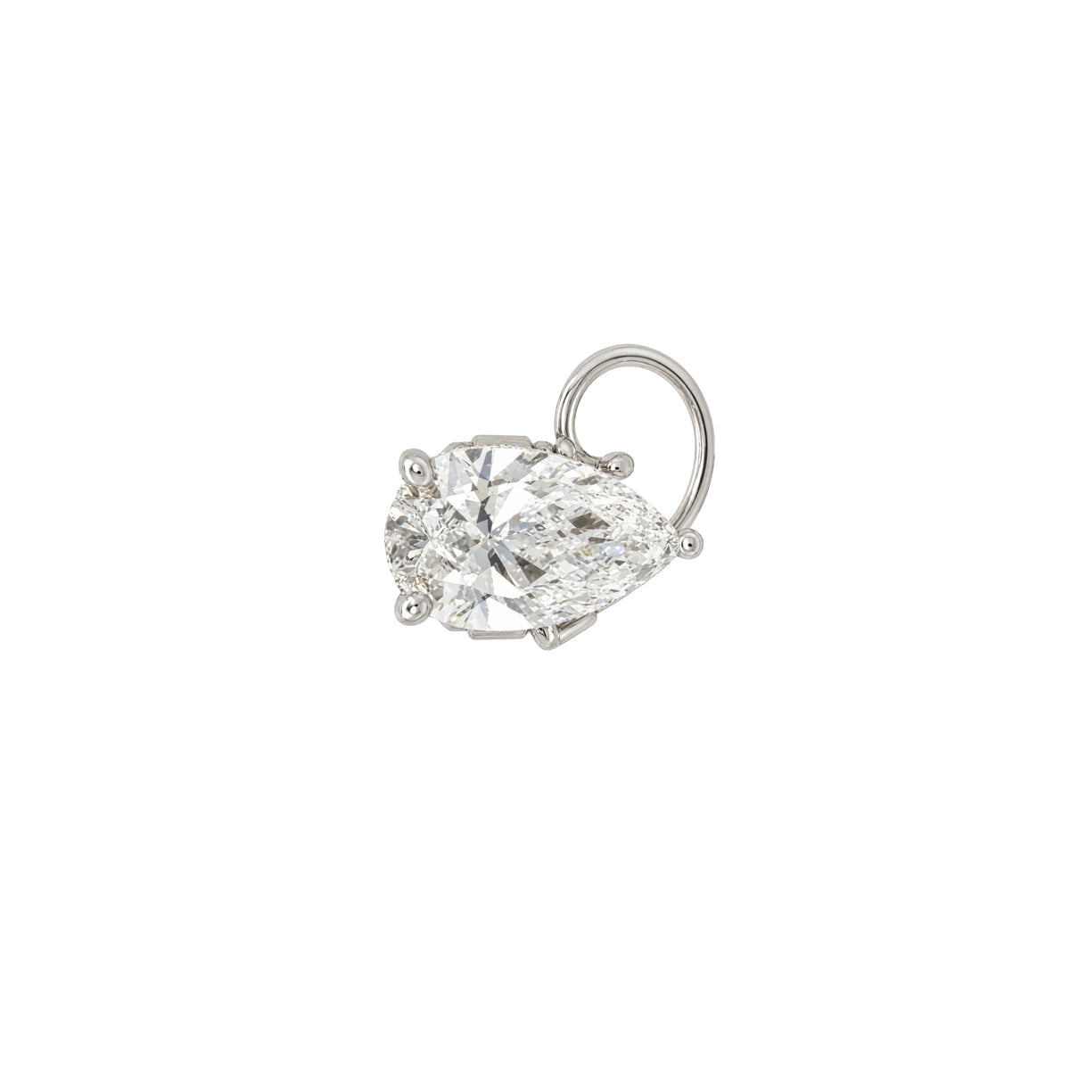 14K Lab Grown Diamond Pear Shape Half Pair Stud Earring

14K White Gold Options
3 Diamond Carat Weight single stud
Color F
VS1 Clarity