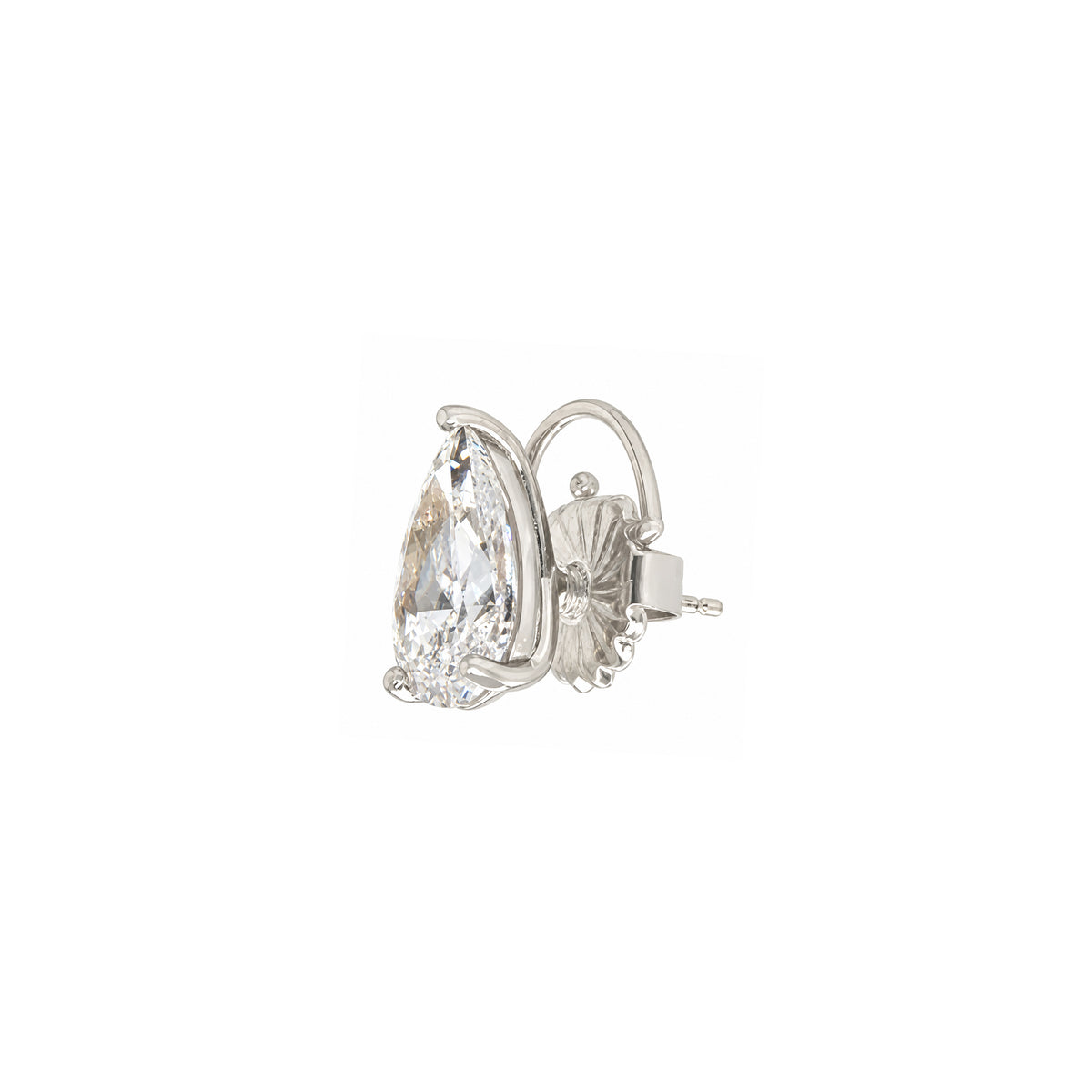 14K Lab Grown Diamond Stud Earring View 3